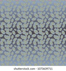 Coffee bean seamless pattern background. Coffees seeds.