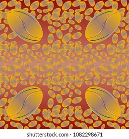 Coffee bean seamless pattern background. Coffees seeds.