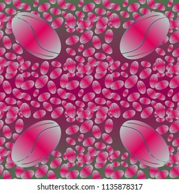 Coffee bean seamless pattern background. Coffees seeds.