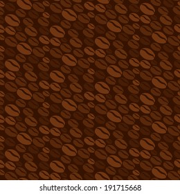 coffee bean seamless pattern background vector ,illustration