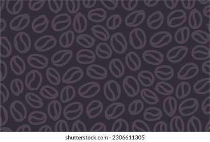coffee bean seamless pattern background
