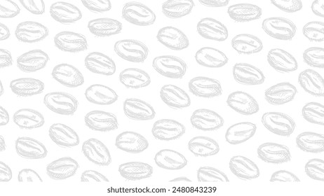 coffee bean seamless pattern. background coffee beans seamless pattern. Seamless Coffee Bean Pattern for packaging. coffee beans wallpaper.