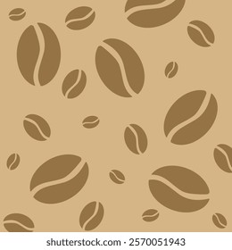 coffee bean seamless pattern background