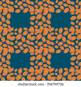 Coffee bean seamless pattern background. Coffees seeds.