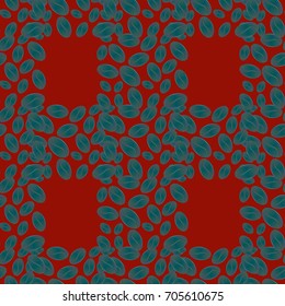 Coffee bean seamless pattern background. Coffees seeds.