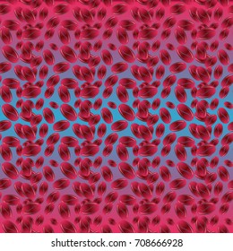 Coffee bean seamless pattern background. Coffees seeds.