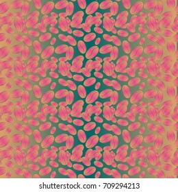 Coffee bean seamless pattern background. Coffees seeds.