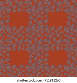 Coffee bean seamless pattern background. Coffees seeds.