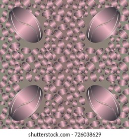 Coffee bean seamless pattern background. Coffees seeds.