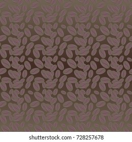 Coffee bean seamless pattern background. Coffees seeds.