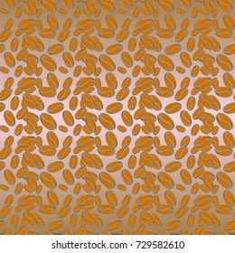 Coffee bean seamless pattern background. Coffees seeds.