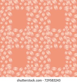 Coffee bean seamless pattern background. 
