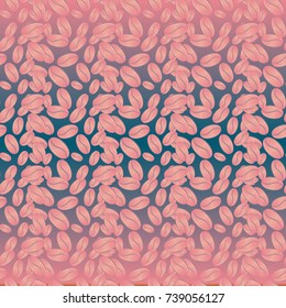 Coffee bean seamless pattern background. Coffees seeds.