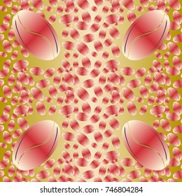 Coffee bean seamless pattern background. Coffees seeds.