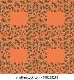 Coffee bean seamless pattern background. Coffees seeds.