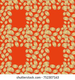 Coffee bean seamless pattern background. Coffees seeds.