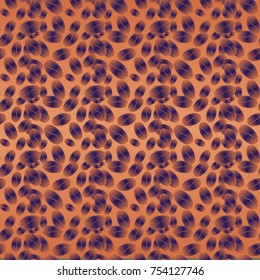 Coffee bean seamless pattern background. Coffees seeds.