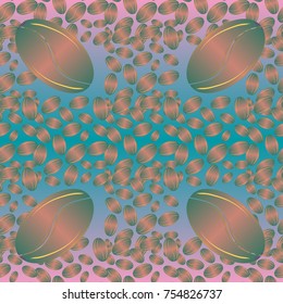 Coffee bean seamless pattern background. Coffees seeds.
