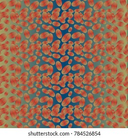 Coffee bean seamless pattern background. Coffees seeds.