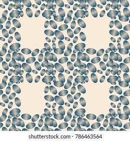 Coffee bean seamless pattern background. Coffees seeds.