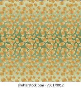 Coffee bean seamless pattern background. Coffees seeds.
