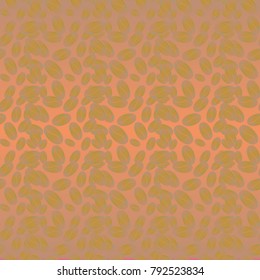 Coffee bean seamless pattern background. Coffees seeds.
