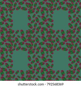 Coffee bean seamless pattern background. Coffees seeds.