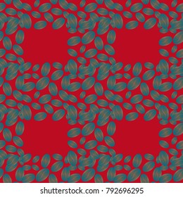 Coffee bean seamless pattern background. Coffees seeds.