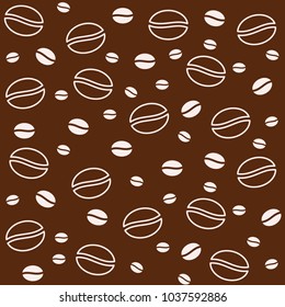 Coffee Bean Seamless Simple Pattern