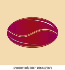 Coffee bean or seed.