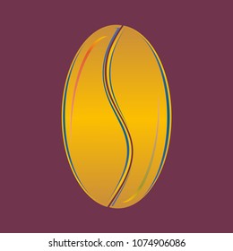 Coffee bean or seed.