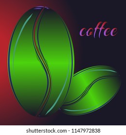 Coffee bean or seed.