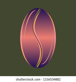 Coffee bean or seed.