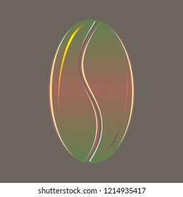 Coffee bean or seed.