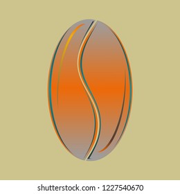 Coffee bean or seed.