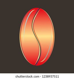 Coffee bean or seed.