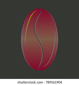 Coffee bean or seed.