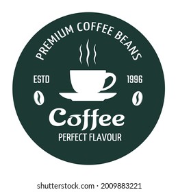 Coffee bean shop logo icon