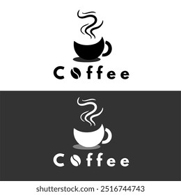 Coffee Bean. Coffee Shop Logo Illustration. Universal creative premium symbol. Vector sign icon logo template. Vector illustration