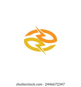 coffee bean shot recharge symbol logo vector 