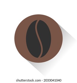 coffee bean simple logo graphic design vector illustration