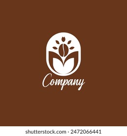 The coffee bean and tea leaf logo is simple and elegant, with many meanings and philosophies