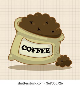 coffee bean theme elements