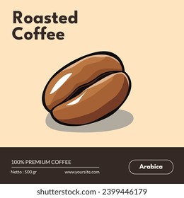 uso de frijol de café para publicidad