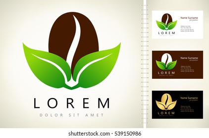 Coffee bean vector