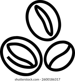 coffee bean vector art design.