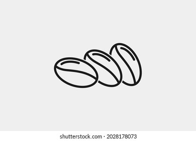 El vector del frijol de café puede utilizarse para el diseño del logotipo
