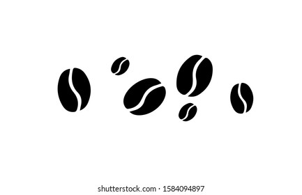coffee bean, Vector drawing of coffee beans