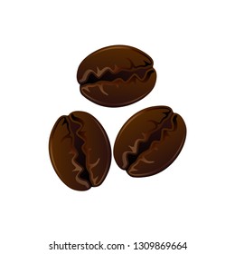 coffee bean vector icon