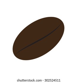 coffee bean - vector icon